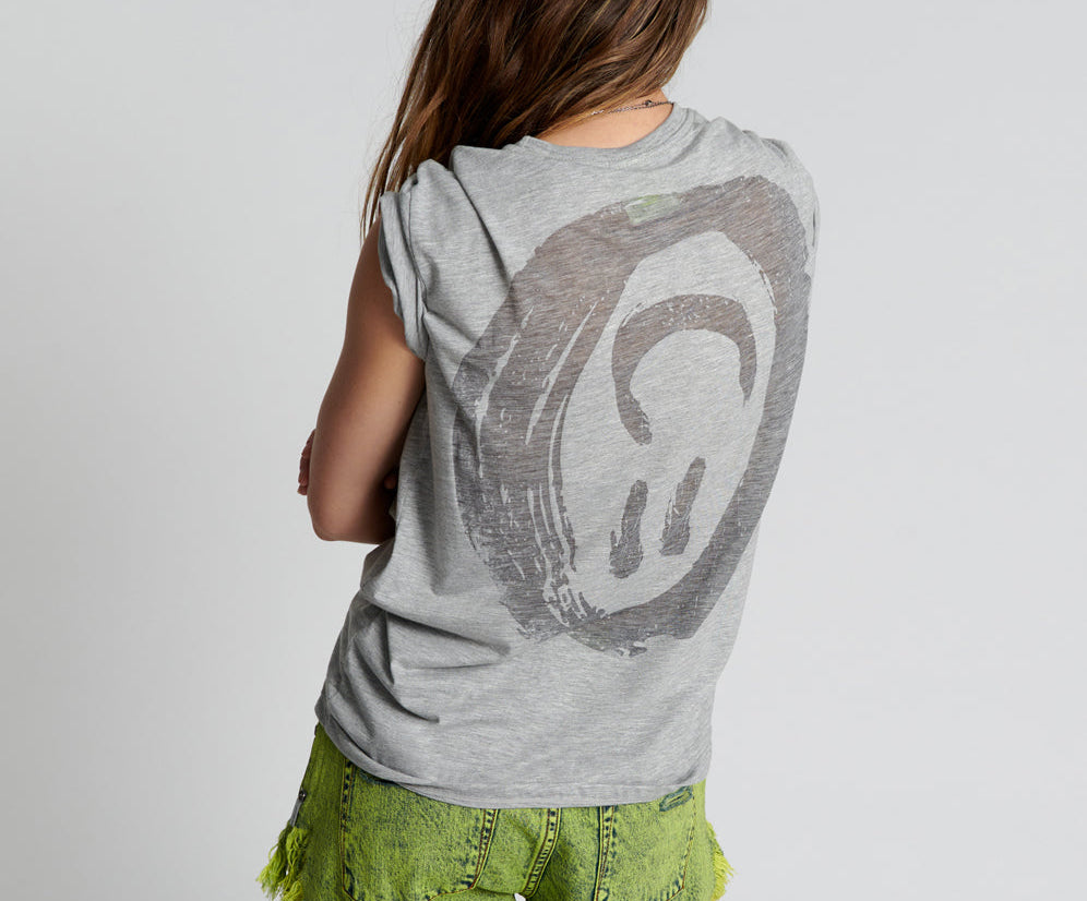 SHE IS RARE BURNOUT CREW TEE