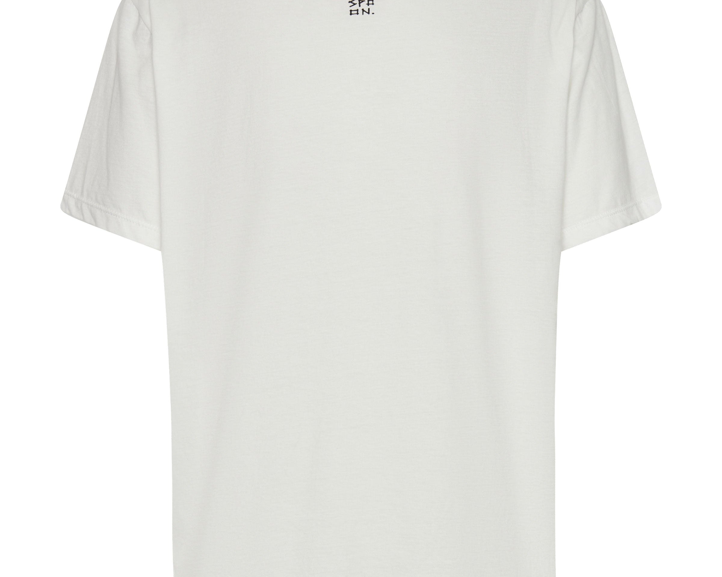 ONE TEASPOON LOGO CREW NECK TEE WHITE