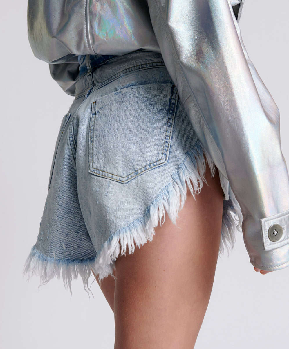 Scout High Waist Flippy Denim Short | One Teaspoon USA