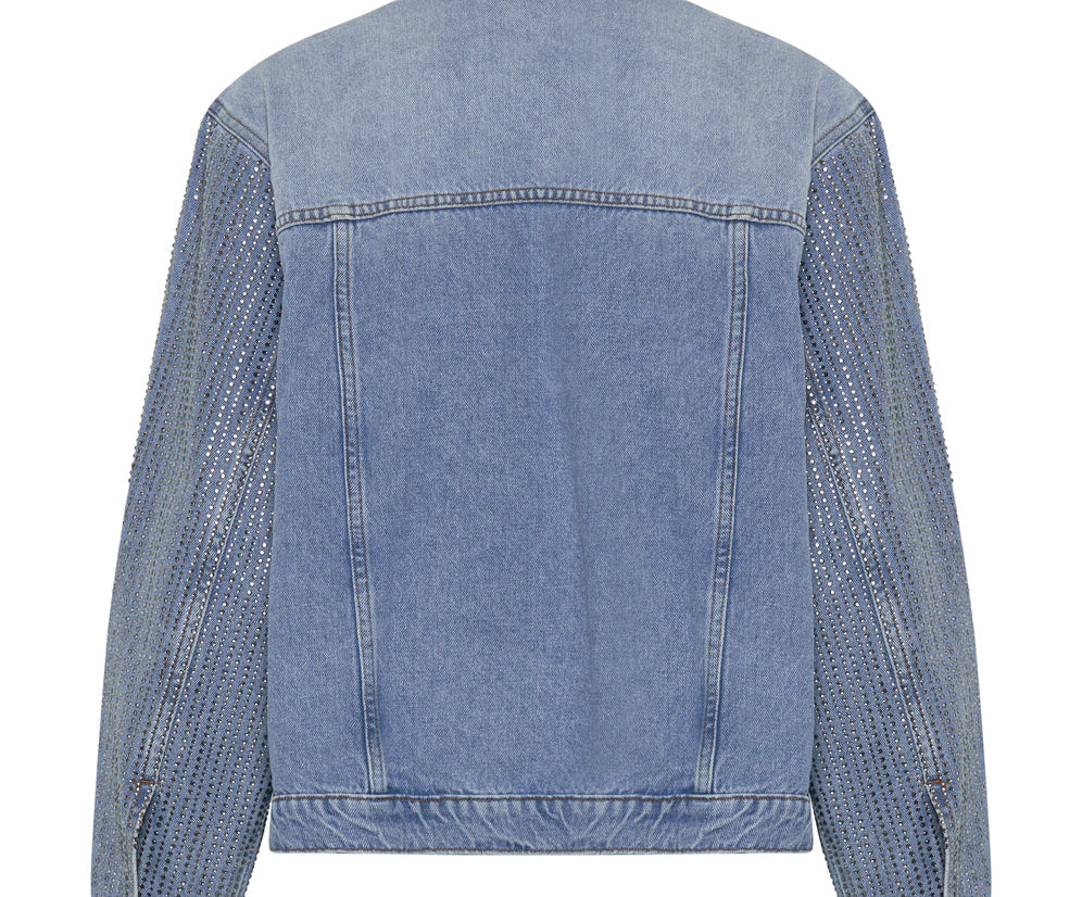 Desert Jewel Denim Trucker Jacket - Vintage Blue