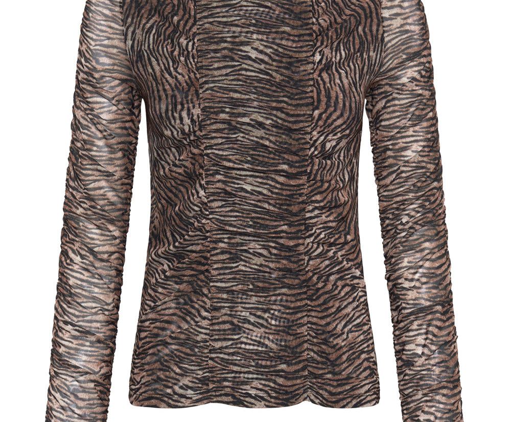 NIGHT FEVER MESH LONGSLEEVE TOP