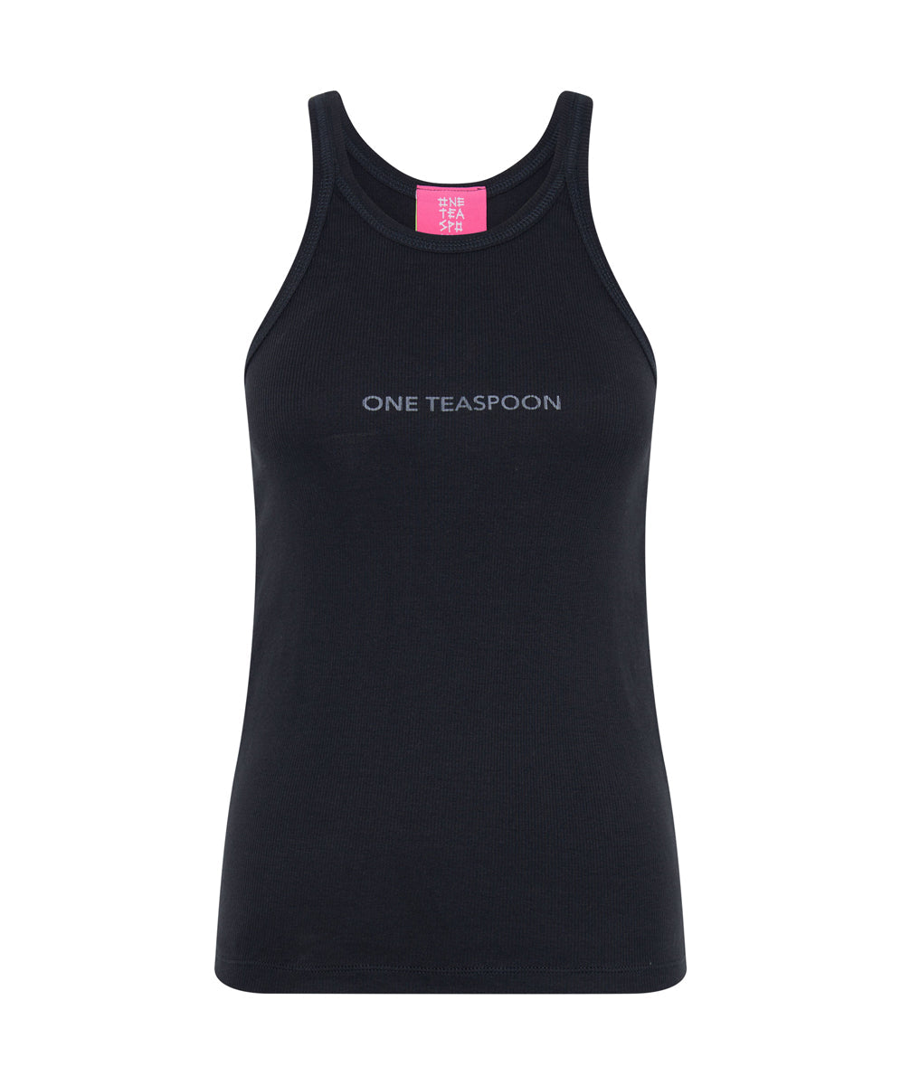 Products WASHED BLACK LOGO SINGLET