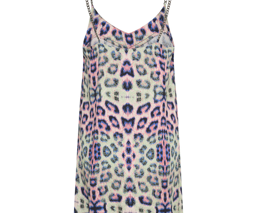Collision Slip Mini Dress - Animal