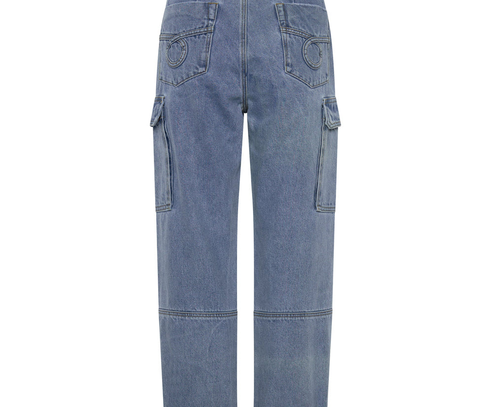Cargo Motion Denim Jeans - Berlin Blue
