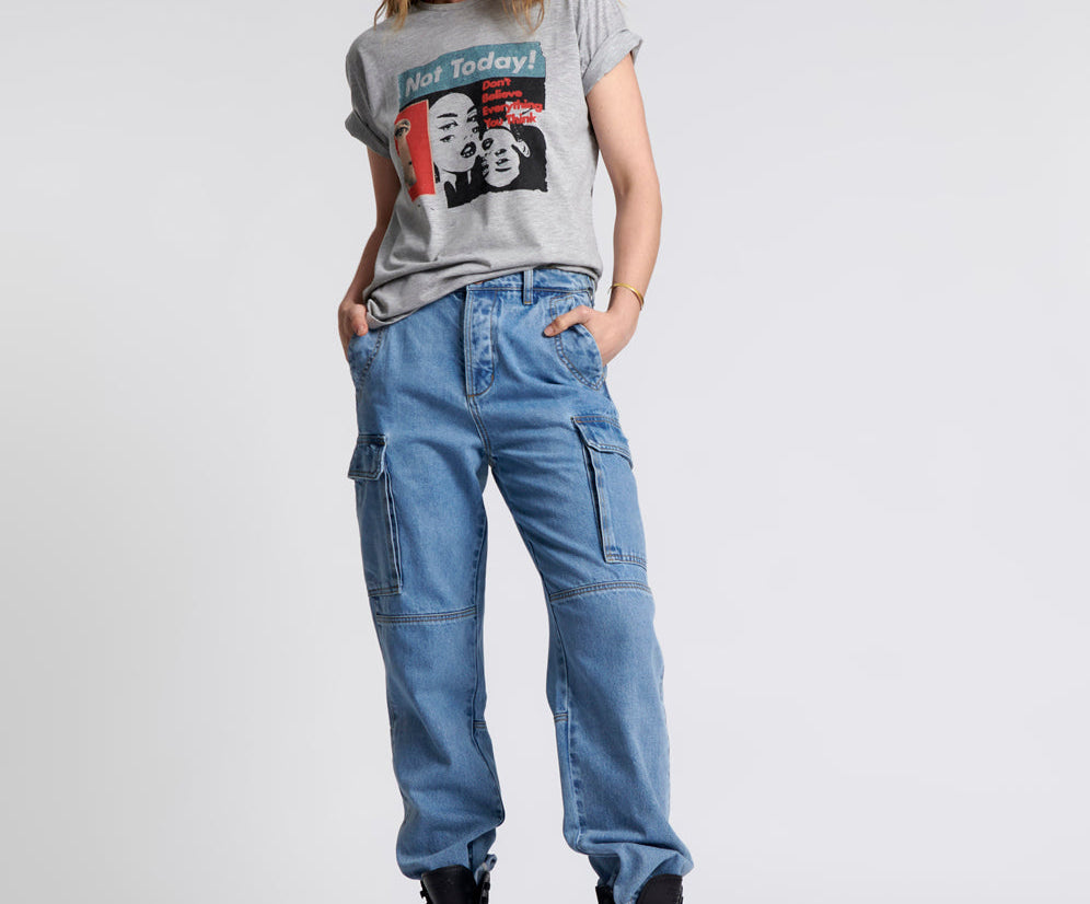 Cargo Motion Denim Jeans - Berlin Blue