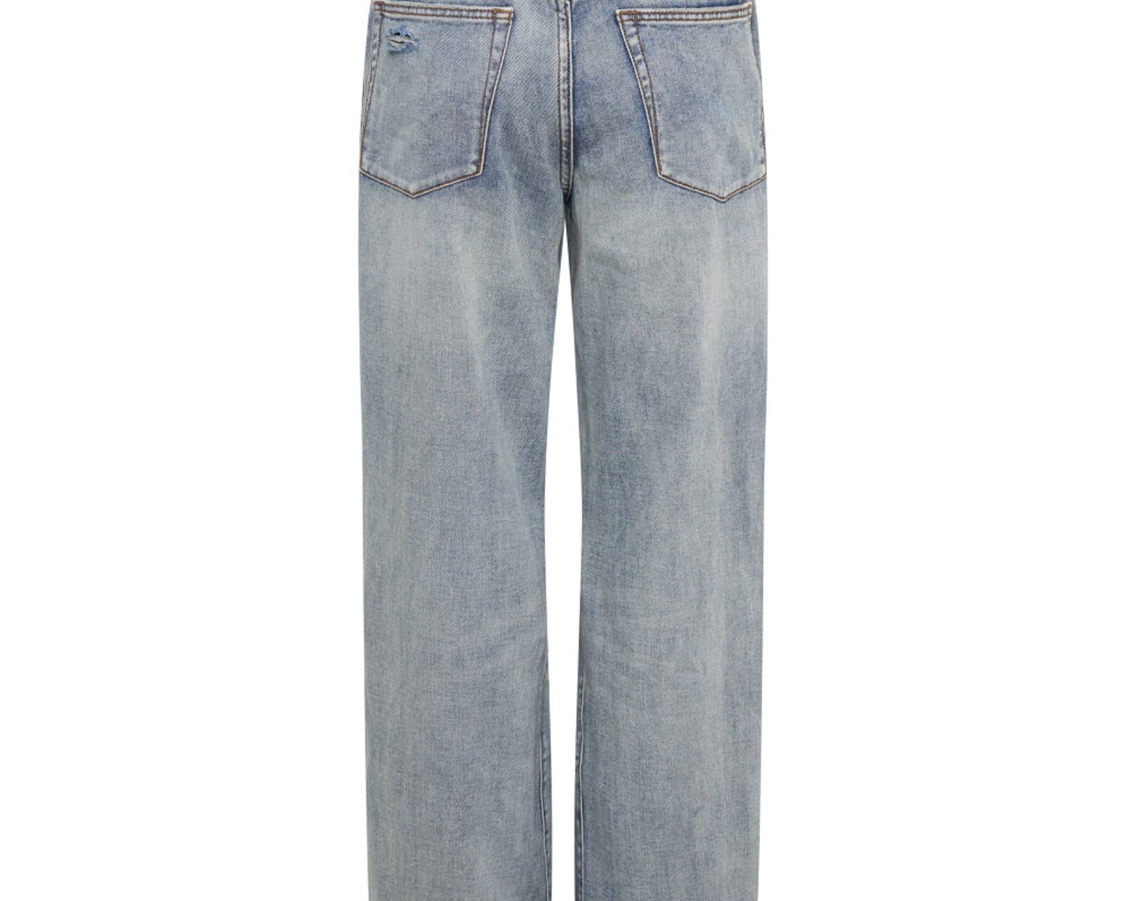 Jackson Mid Waist Wide Leg Denim Jeans - Old Blue