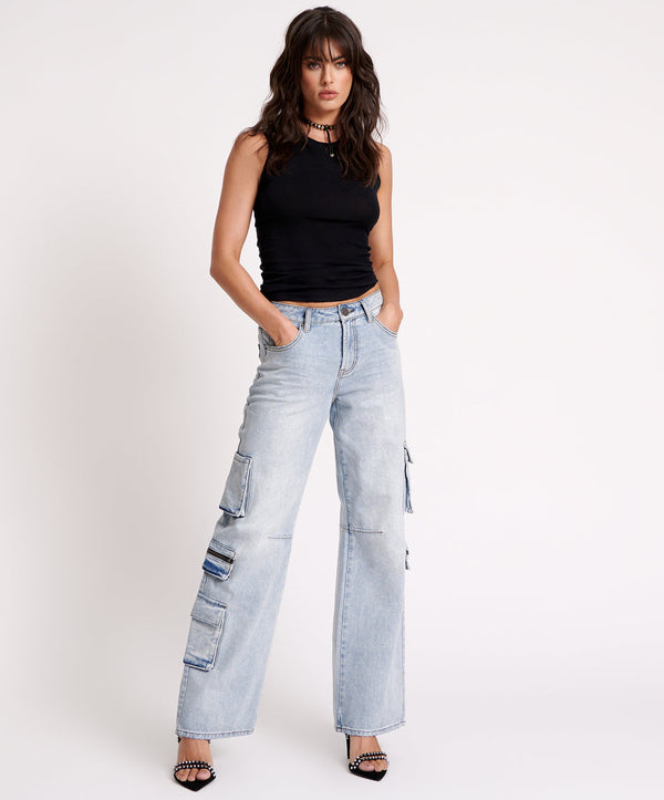 DREAM CARGO JACKSON WIDE LEG JEANS
