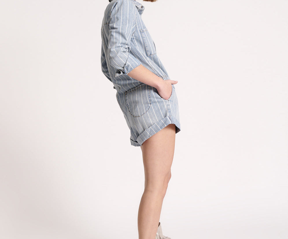 Prophecy Jumpsuit - Blue Stripe