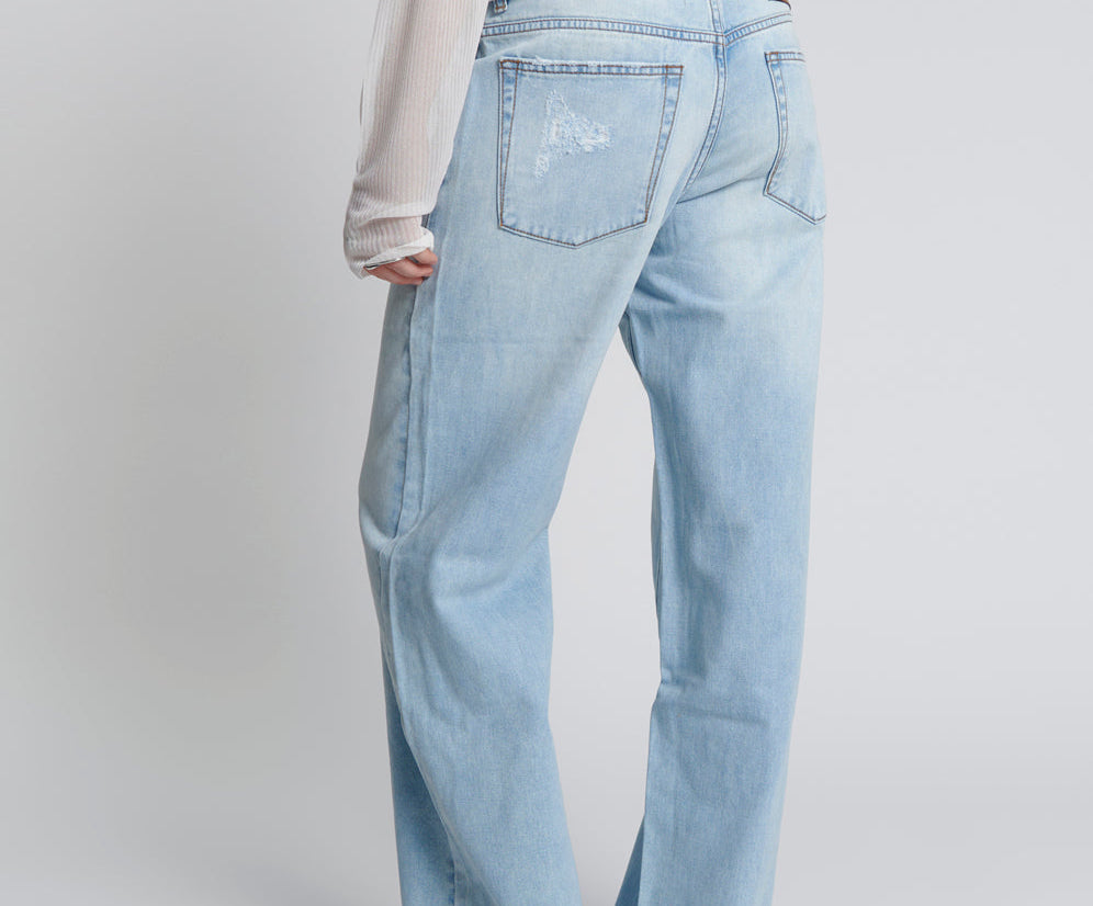 BLUE LATTE LOWRIDER WIDE LEG JEANS