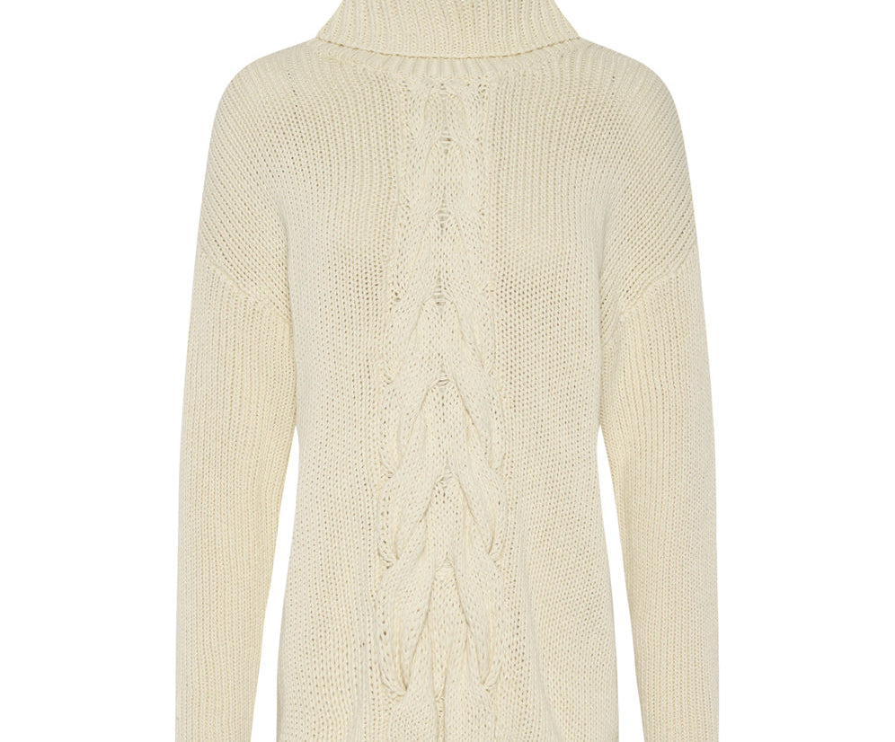 Poison Cable Knit Sweater Cream - Creme