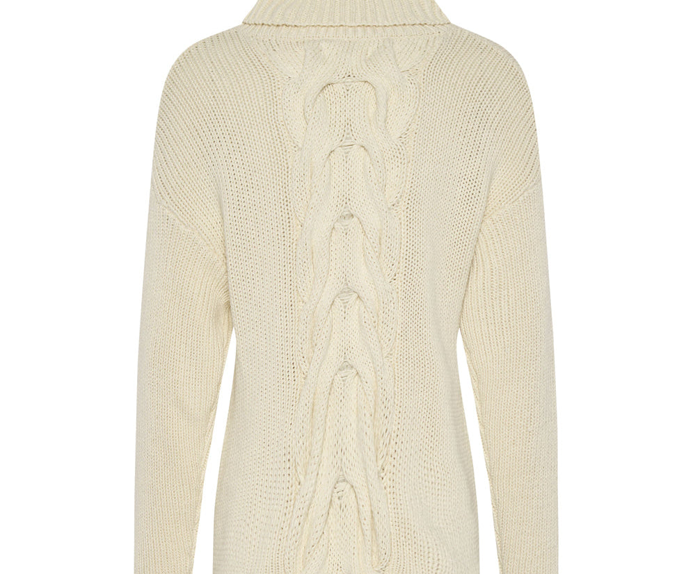 Poison Cable Knit Sweater Cream - Creme