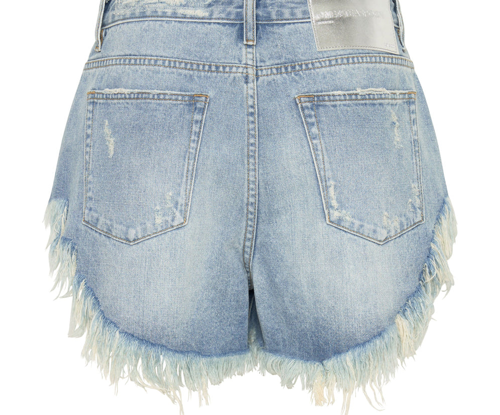 Rollers Low Waist Denim Shorts - Hendrixe