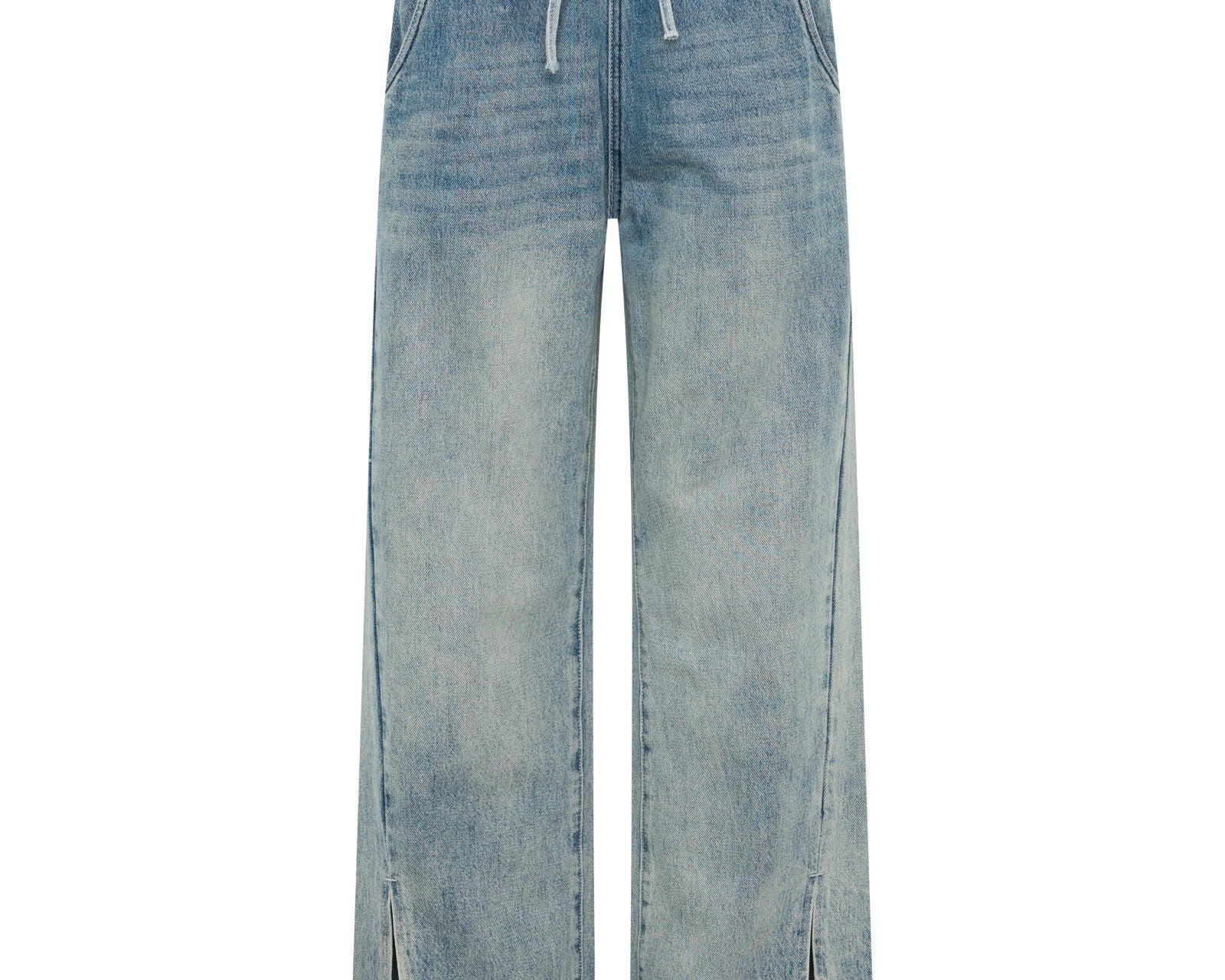 Roadhouse Wide Leg Drawstring Denim Jeans - Salty Dog