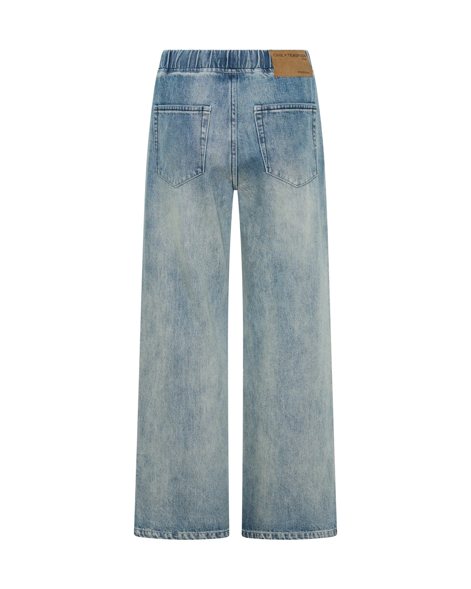 Roadhouse Wide Leg Drawstring Denim Jeans - Salty Dog | One