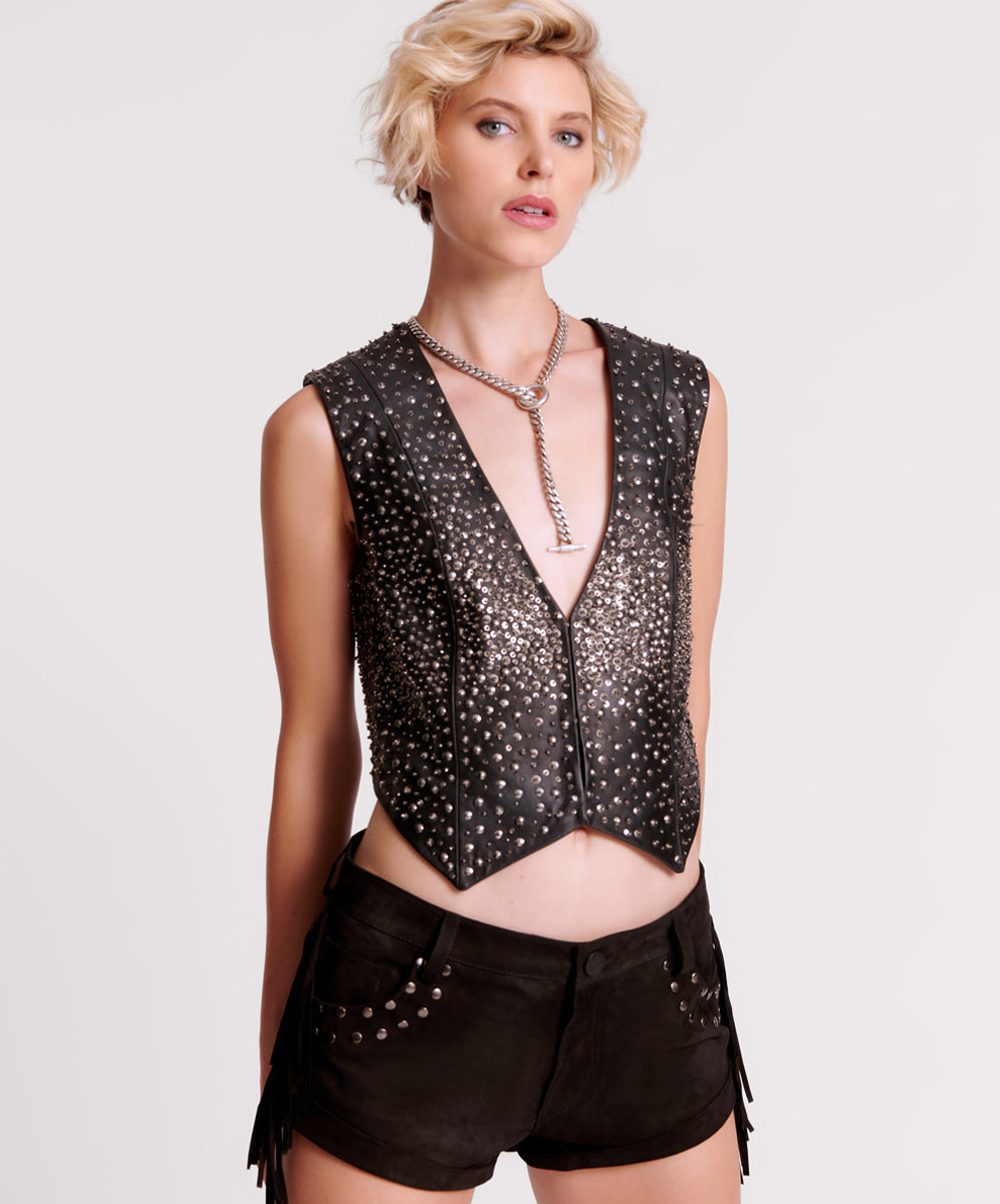 Women's Leather Shorts - One Teaspoon USA