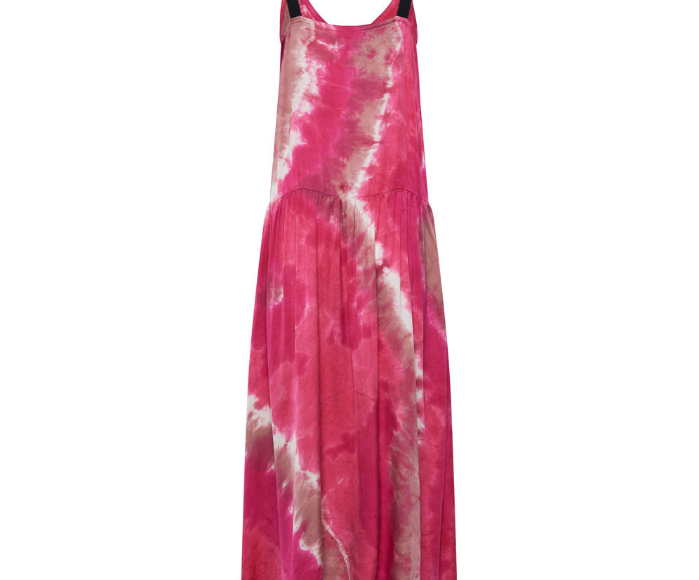 SATIN SOLAR FLARE RUNWAY CAMI DRESS