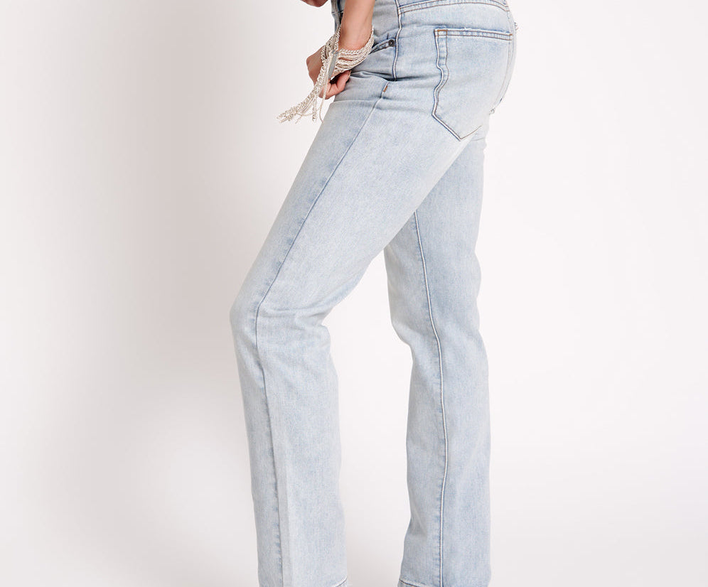 DREAM TRUCKERS LOW WAIST STRAIGHT LEG JEANS