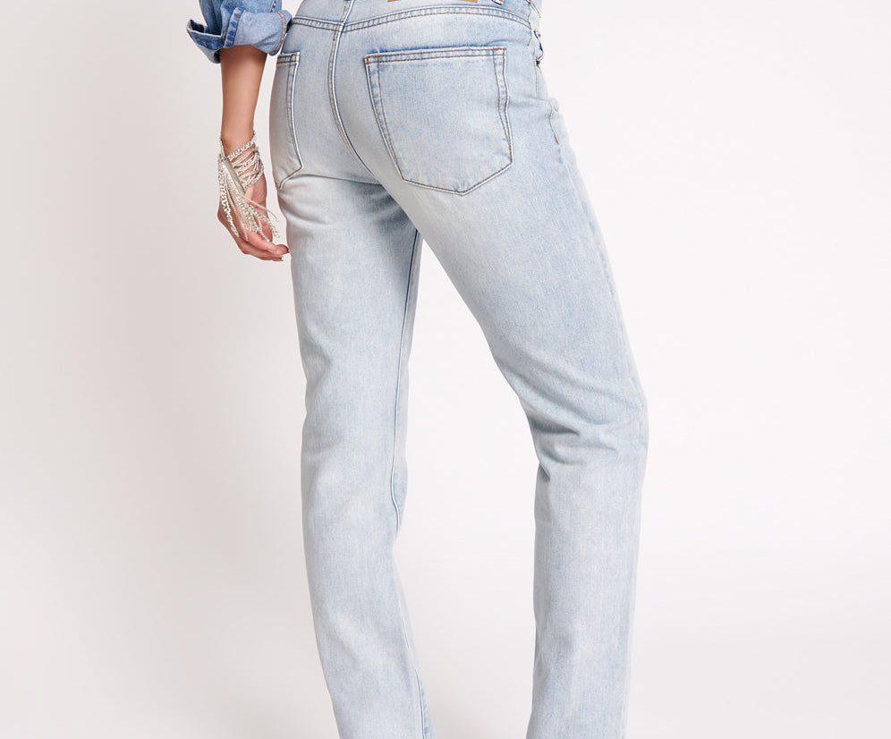 DREAM TRUCKERS LOW WAIST STRAIGHT LEG JEANS