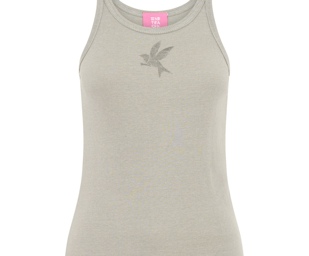 ONE TEASPOON RIB SINGLET GREY