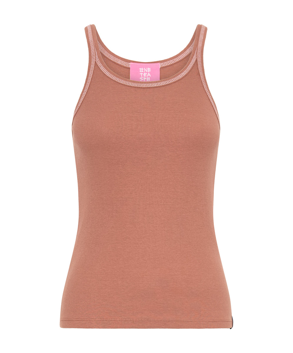 Products ONE TEASPOON RIB SINGLET BROWN