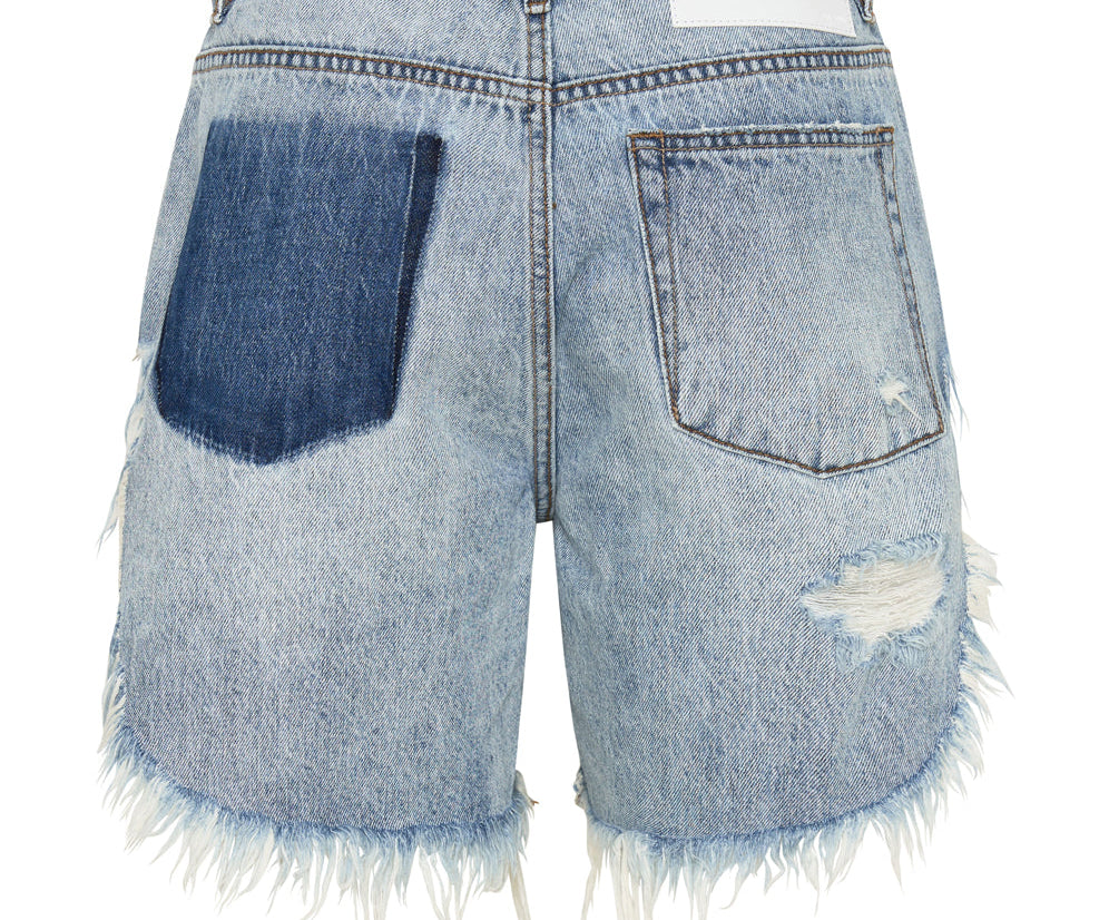 SALTY DOG FRANKIES LONG LENGTH DENIM SHORTS