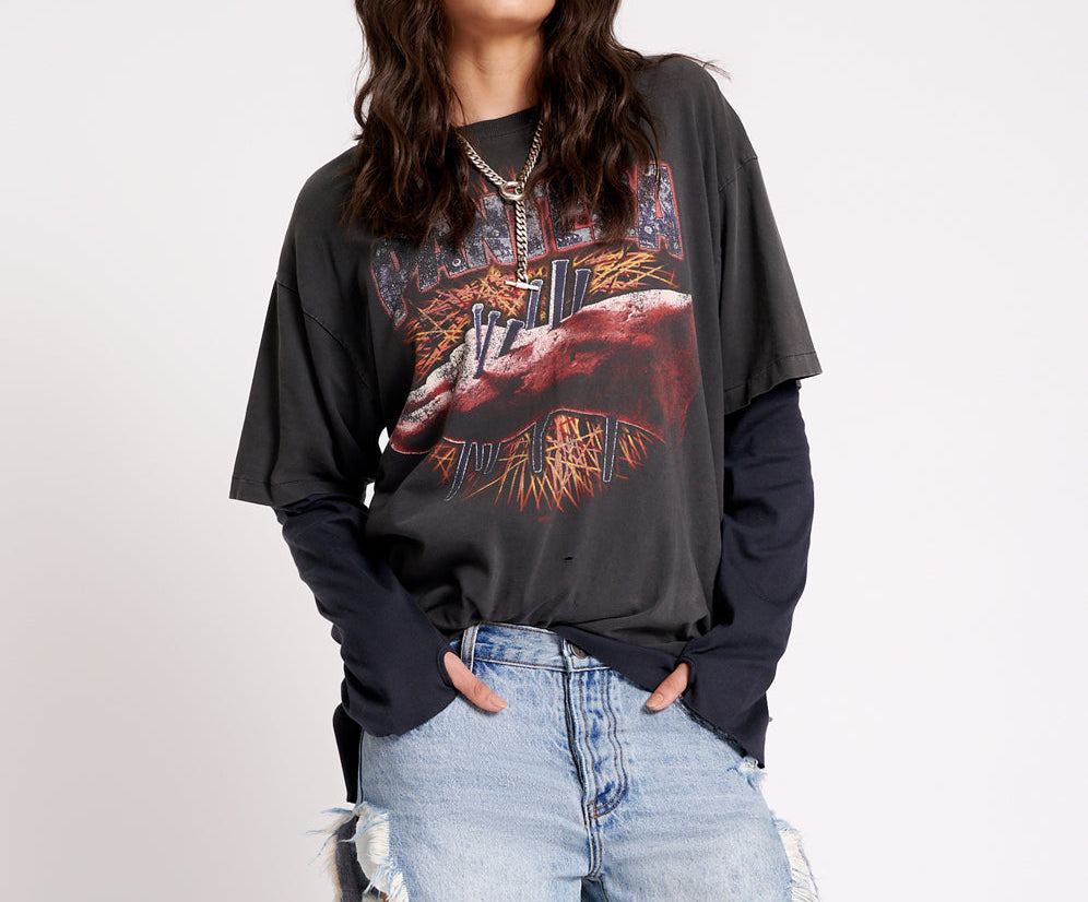 SALTY DOG FRANKIES LONG LENGTH DENIM SHORTS
