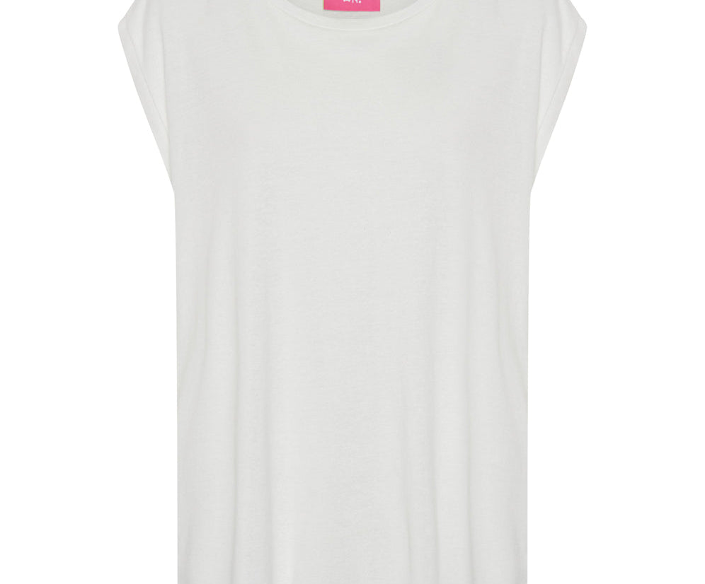 FRESH WHITE BAMBOO LOGO UNISEX TANK
