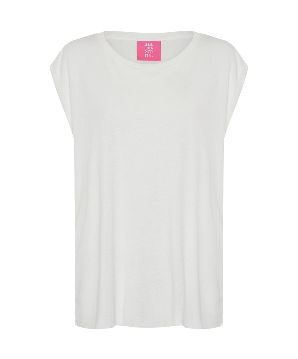 Products FRESH WHITE BAMBOO LOGO UNISEX TANK