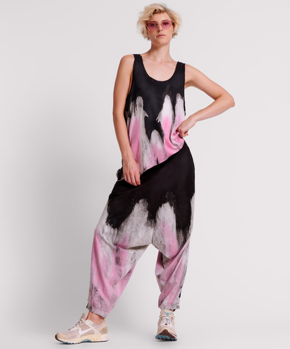 Products HAND DYED ICECREAM DYNAMIC HAREM PANTS