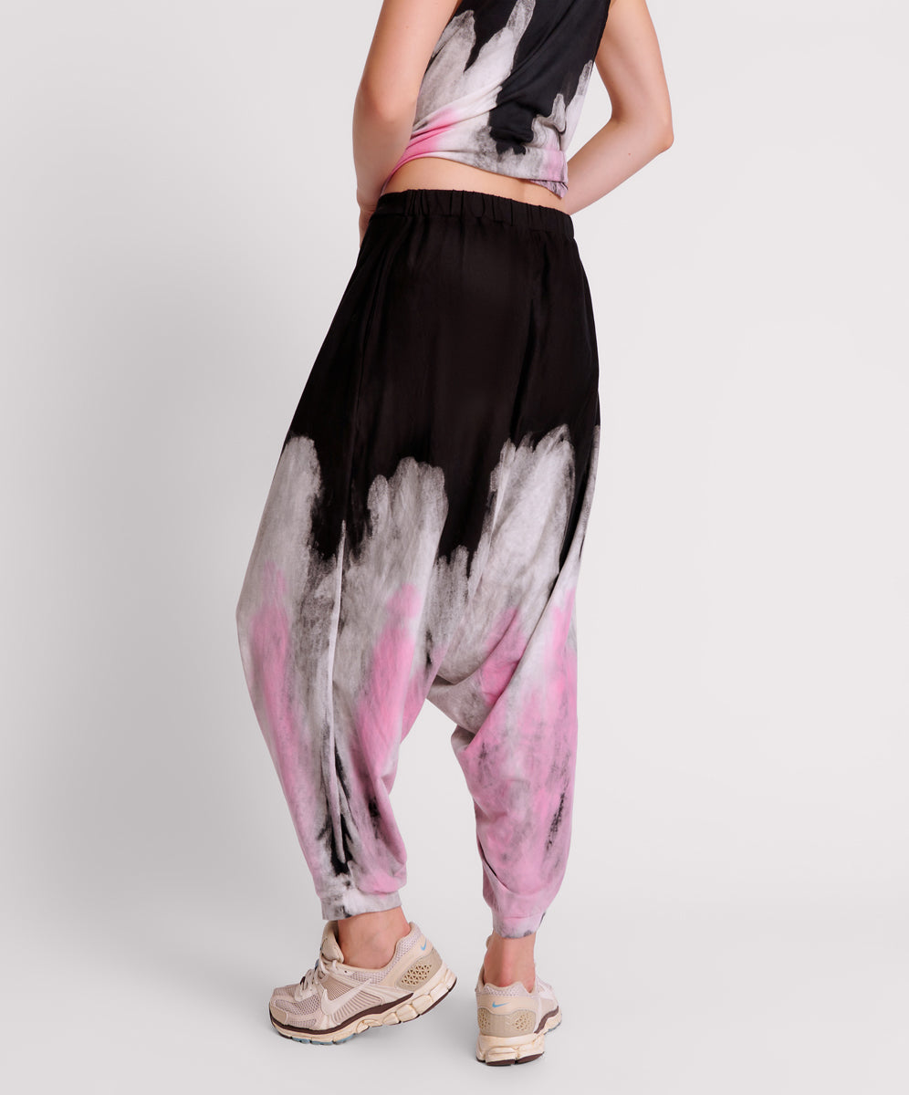 Products HAND DYED ICECREAM DYNAMIC HAREM PANTS
