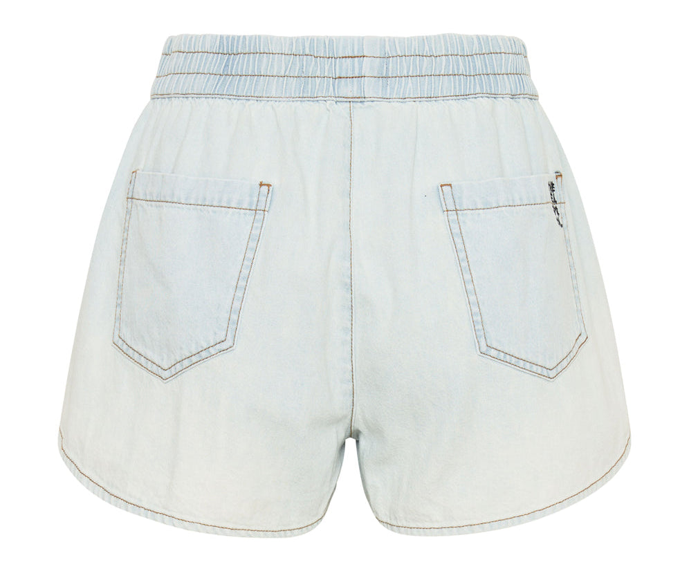 Runner Elasticated Denim Shorts - Le Surf