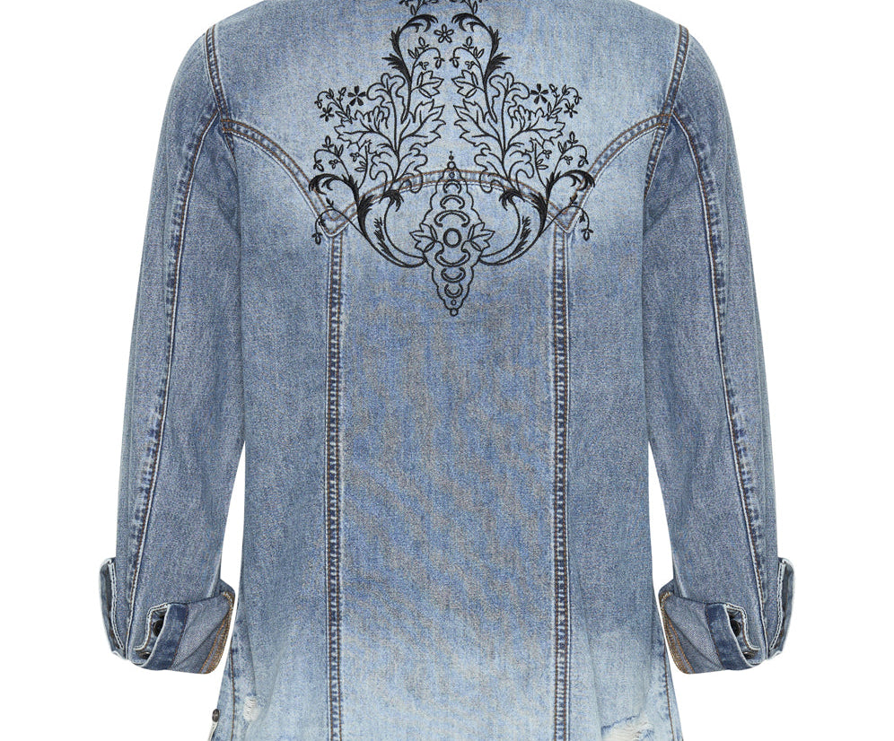 BLACKSTONE FITTED DENIM SHIRT