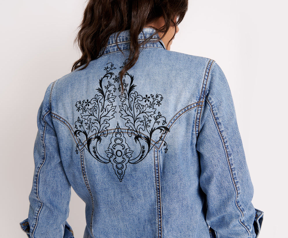 BLACKSTONE FITTED DENIM SHIRT