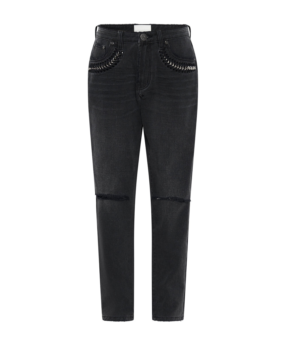 1982s Jeans 1982S High Waist Balloon Denim Jeans - Storm Grey
