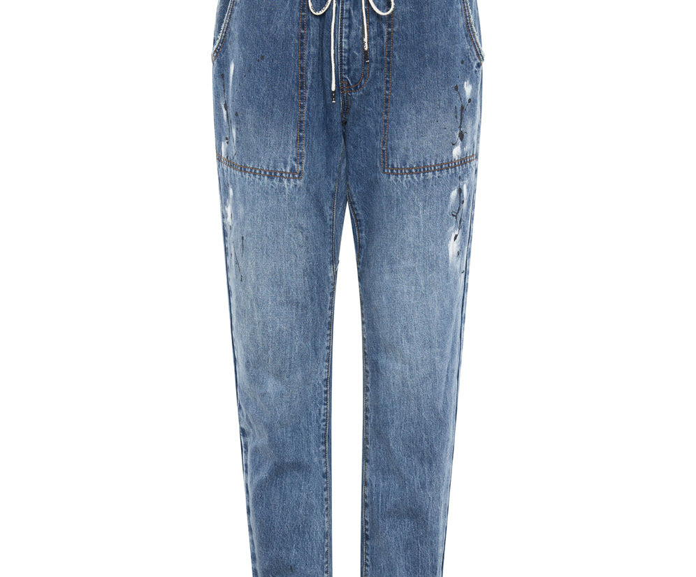 PACIFICA ARTISTE SHABBIES DRAWSTRING BOYFRIEND JEANS