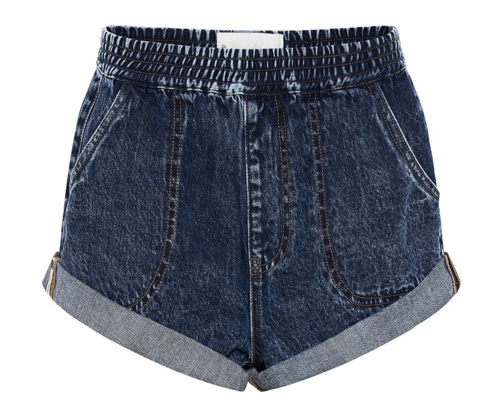 80'S BLUE HUNTERS MID LENGTH RELAXED SHORT
