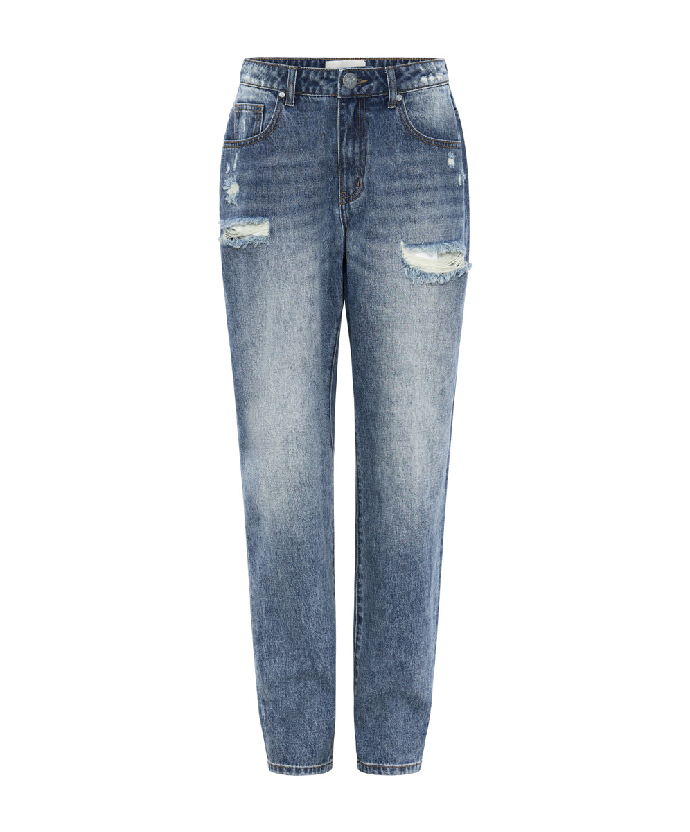 1982s Jeans 1982S High Waist Balloon Denim Jeans - Blue Love
