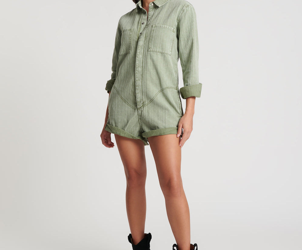 Jacquard Prophecy Jumpsuit - Khaki