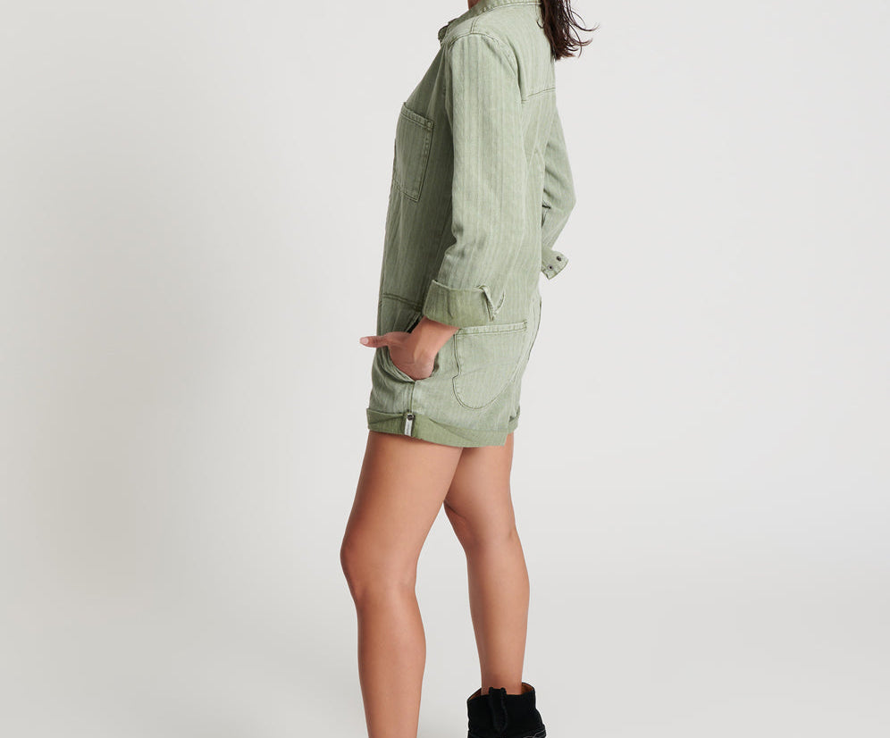 Jacquard Prophecy Jumpsuit - Khaki