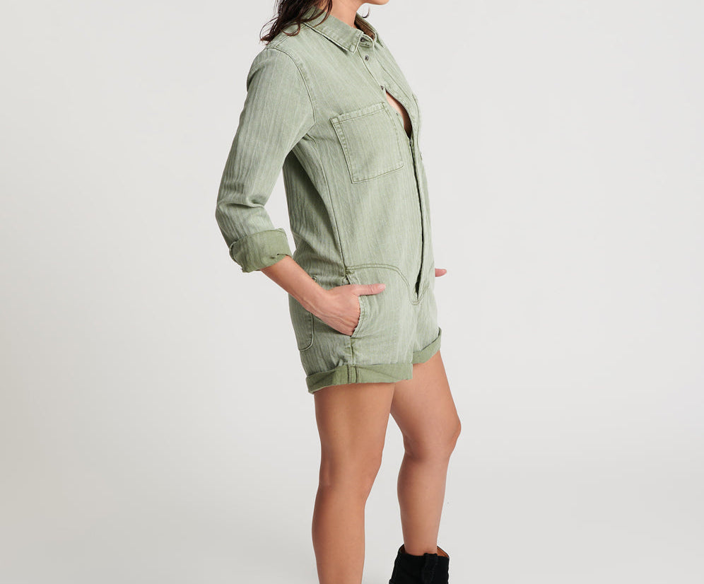 Jacquard Prophecy Jumpsuit - Khaki
