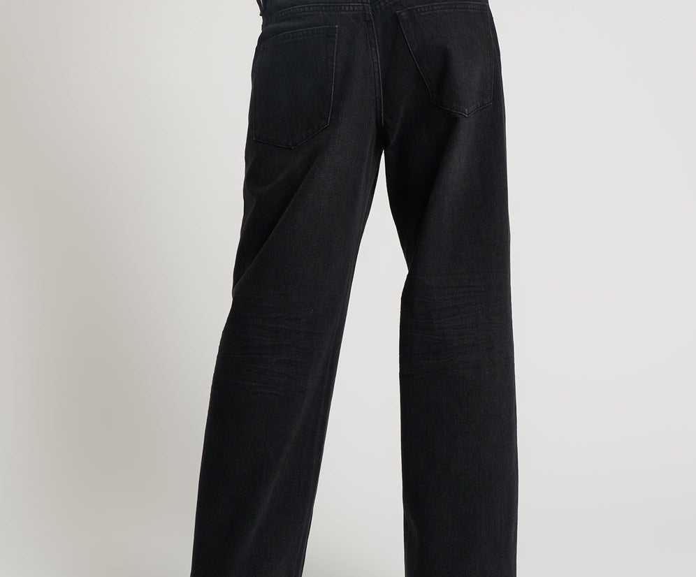 BLACK OAK LOW RIDERS LOW WAIST WIDE LEG JEANS
