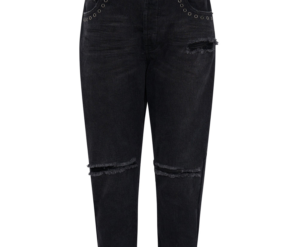 BLACK OAK KINGPINS CROPPED BOYFRIEND JEANS