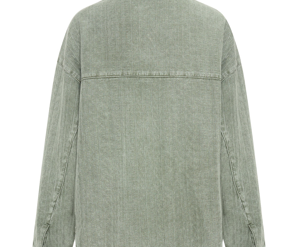 Logo Jacquard Daria Shacket - Khaki
