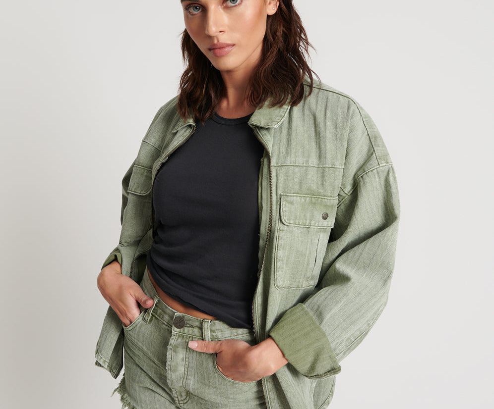 KHAKI LOGO JACQUARD DARIA SHACKET