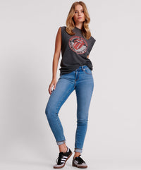 Freebirds Ii High Waist Stretch Skinny Denim Jeans - Miami Blue