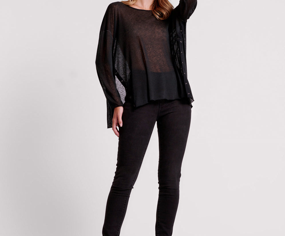 Freebirds Ii High Waist Stretch Skinny Denim Jeans - Black