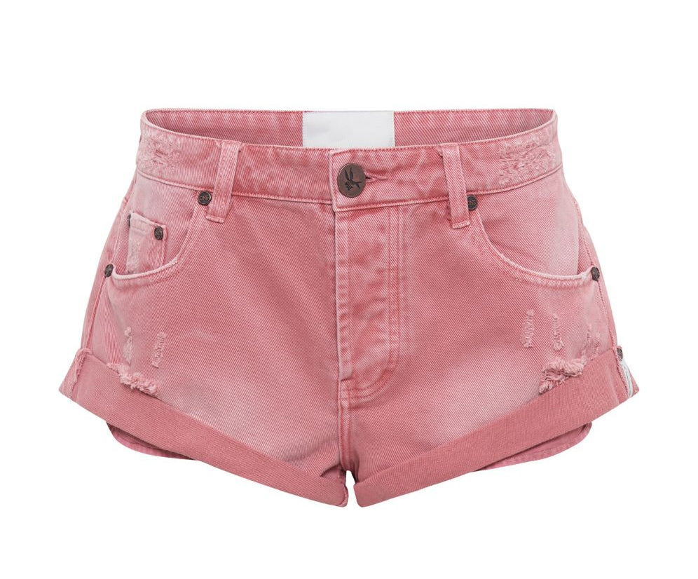 Bandits Low Waist Denim Shorts - Pink