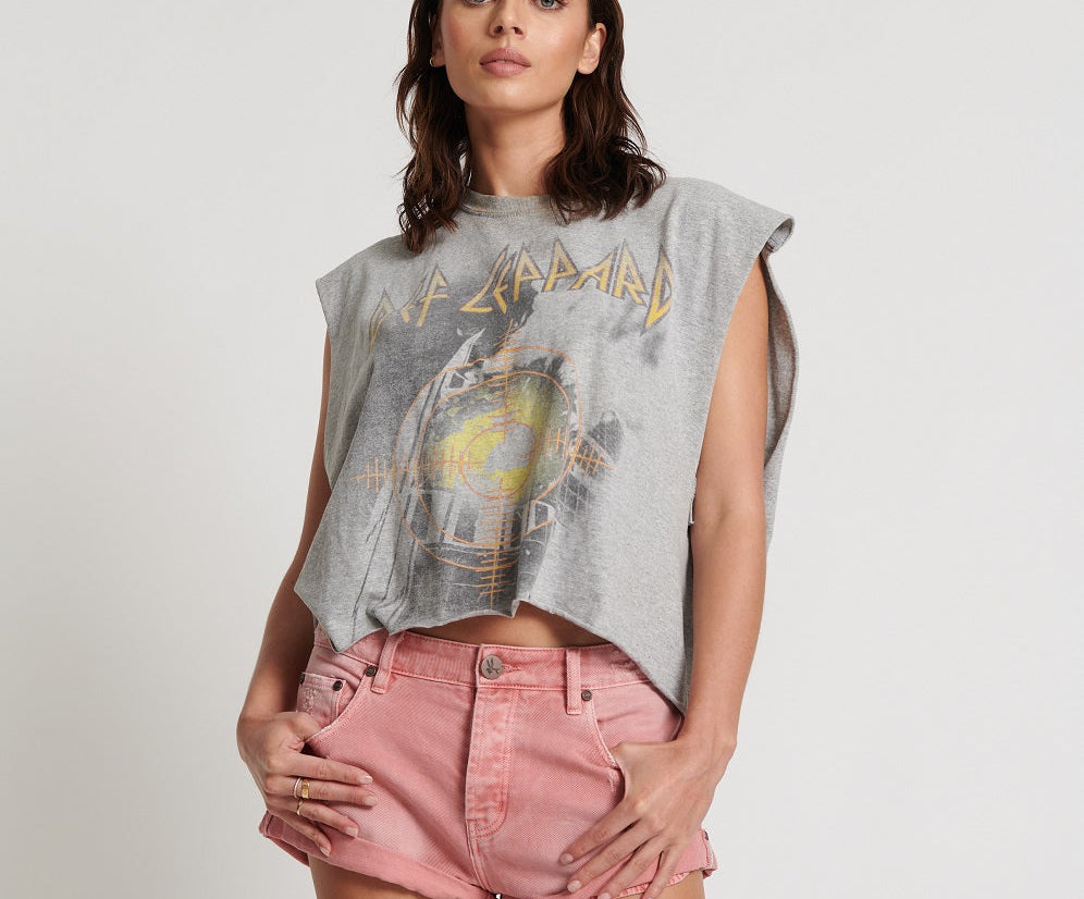 Bandits Low Waist Denim Shorts - Pink