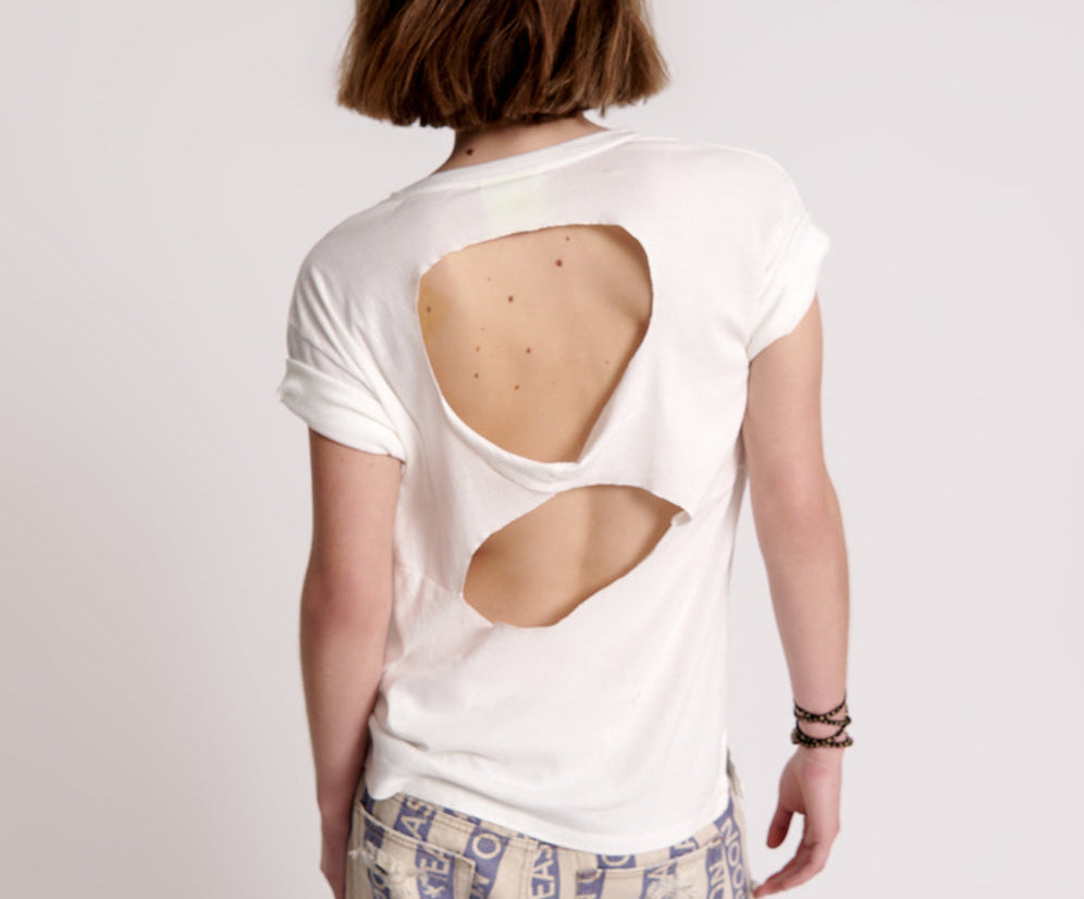 LUCKY 8 FINE RIB BOYFRIEND TEE