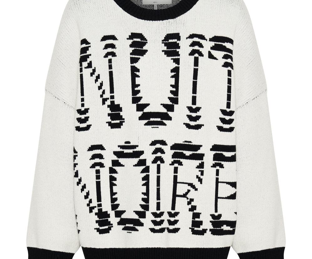 Nuit Noire Batwing Sweater - Cream